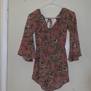 Floral Romper (: